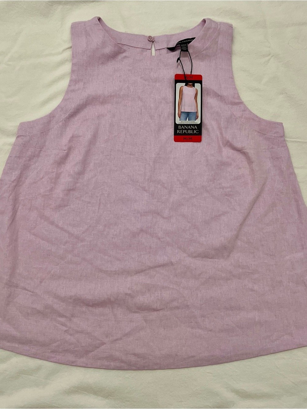 Banana Republic Lavender Linen Sleeveless Tank